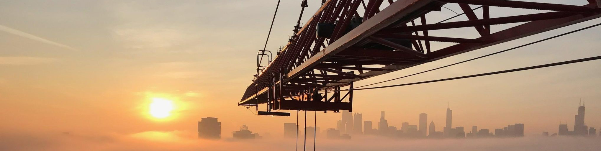 Gilbane_The Orchard Condominiums - Chicago Skyline  Crane View-3